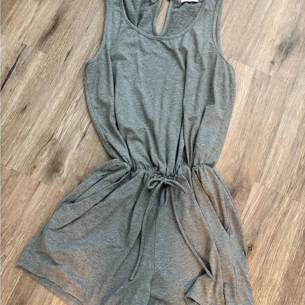 Pink Lily Gray romper